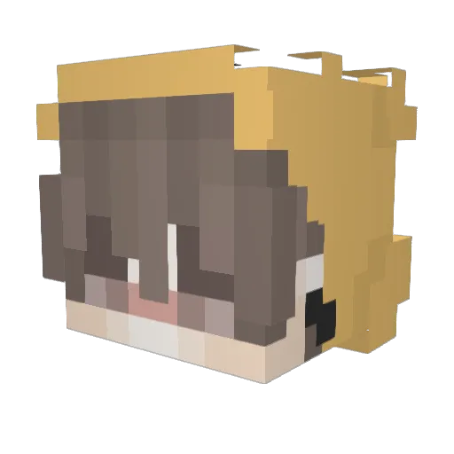 therealghostgg Minecraft avatar head, 3D render