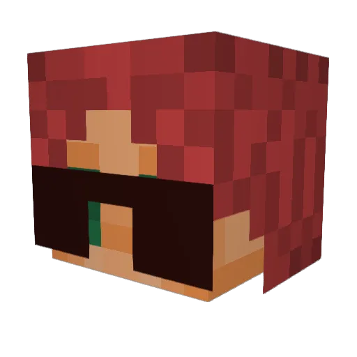 therealjendavis Minecraft avatar head, 3D render