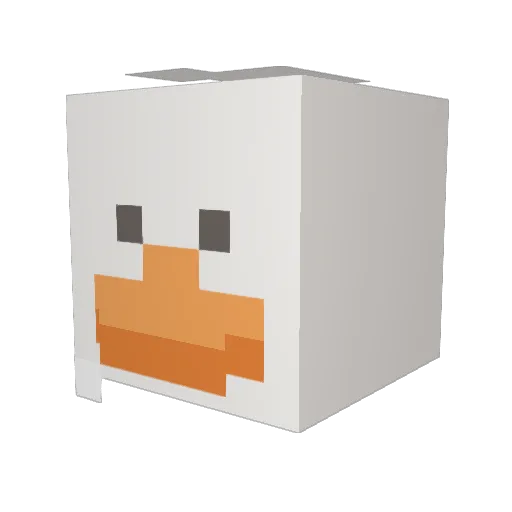 therealkingty Minecraft avatar head, 3D render