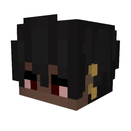 thereallildk Minecraft avatar head, 3D render