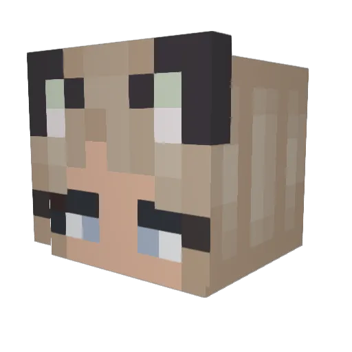 therealmatcha Minecraft avatar head, 3D render