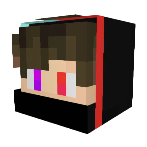 therealmax12_ Minecraft avatar head, 3D render