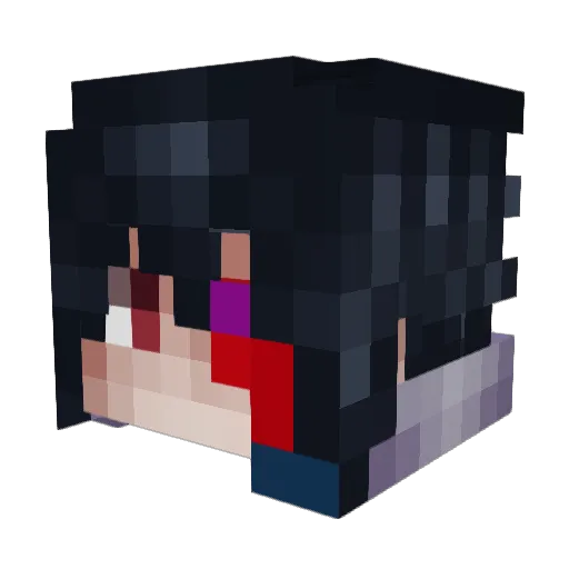 therealmengg Minecraft avatar head, 3D render