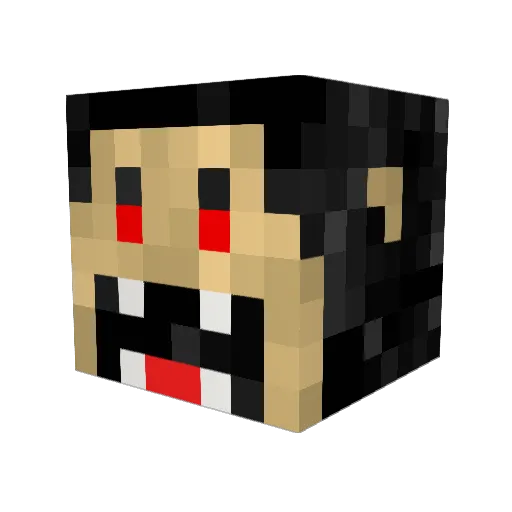 therealneoon Minecraft avatar head, 3D render