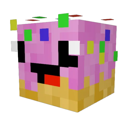 therealpoulet Minecraft avatar head, 3D render