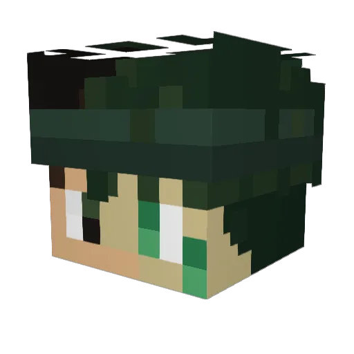 therealsquashyy Minecraft avatar head, 3D render