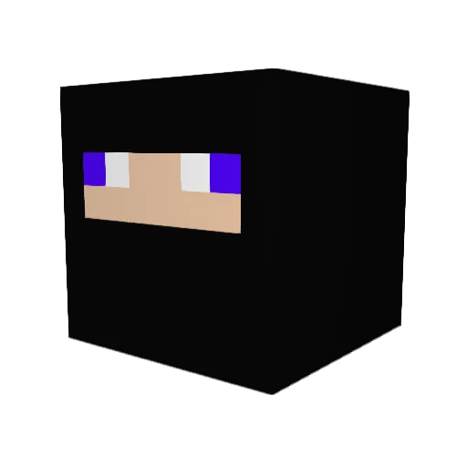 thereaper000 Minecraft avatar head, 3D render