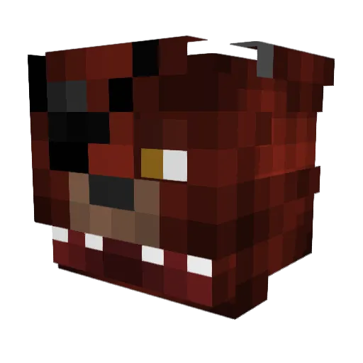 therebooter Minecraft avatar head, 3D render