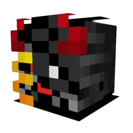 thereddemon19 Minecraft avatar head, 3D render