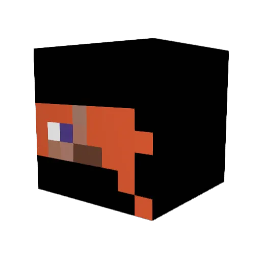 theredone7 Minecraft avatar head, 3D render