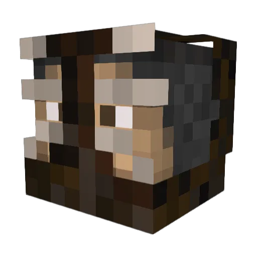 thereisnocowlevl Minecraft avatar head, 3D render
