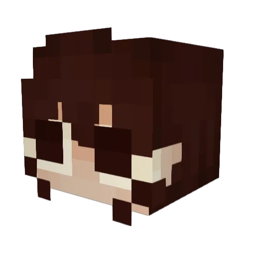 thereoutthere Minecraft avatar head, 3D render