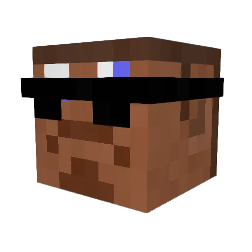 thereturnfc Minecraft avatar head, 3D render