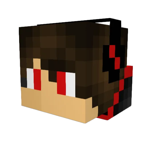 therisingclashen Minecraft avatar head, 3D render
