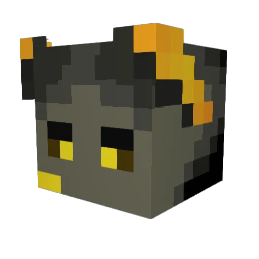 theriusss Minecraft avatar head, 3D render