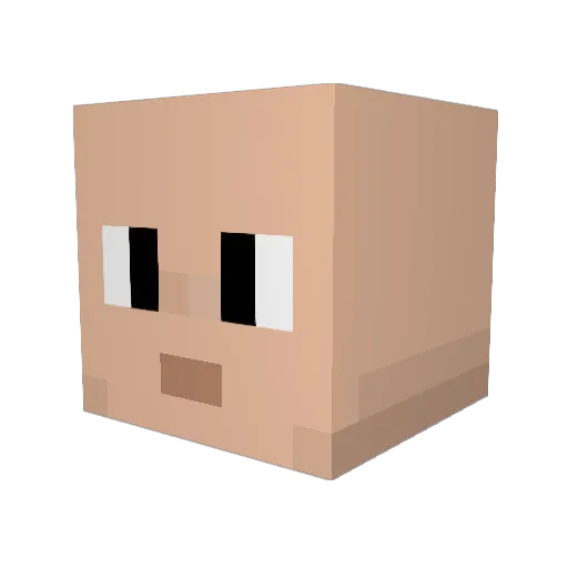 thermodynamics42 Minecraft avatar head, 3D render