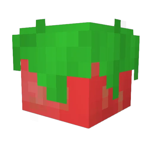 therockmonster Minecraft avatar head, 3D render