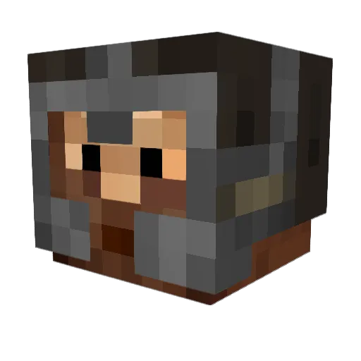 theronit Minecraft avatar head, 3D render