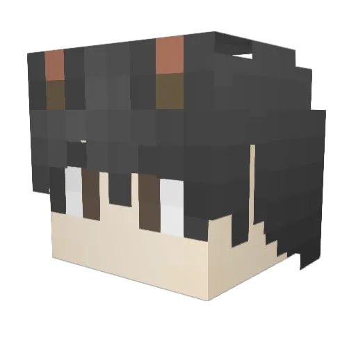 therrdy Minecraft avatar head, 3D render