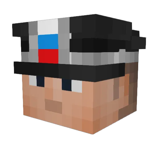 thesaltydodo Minecraft avatar head, 3D render