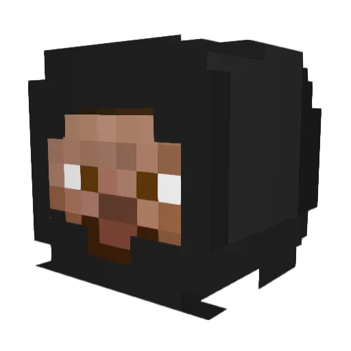 thesamcol Minecraft avatar head, 3D render