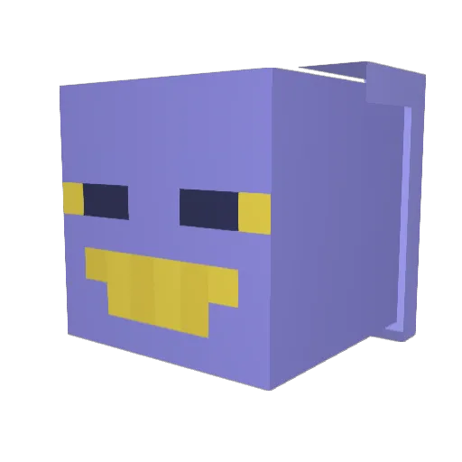 thesasher Minecraft avatar head, 3D render