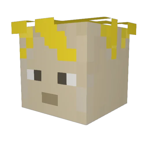 theschart4000 Minecraft avatar head, 3D render