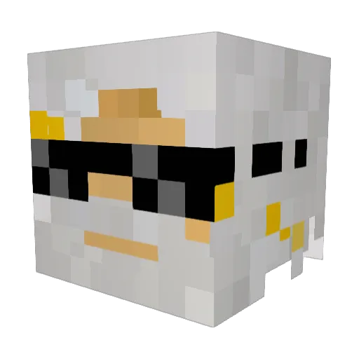 theseus77 Minecraft avatar head, 3D render