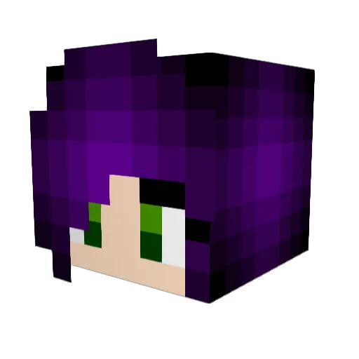 theshadowandi Minecraft avatar head, 3D render