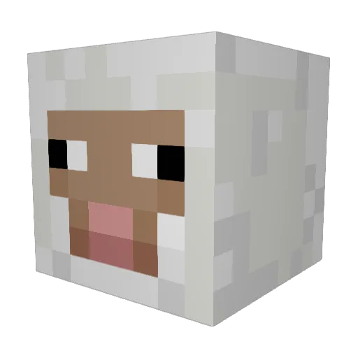 thesheep21 Minecraft avatar head, 3D render