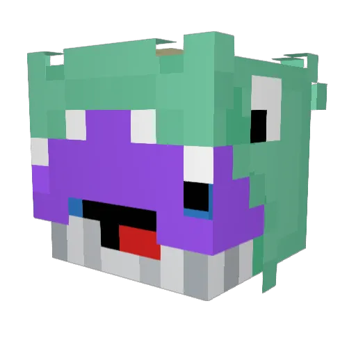 theshortstump Minecraft avatar head, 3D render