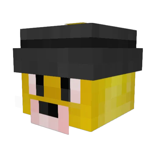 theshy Minecraft avatar head, 3D render