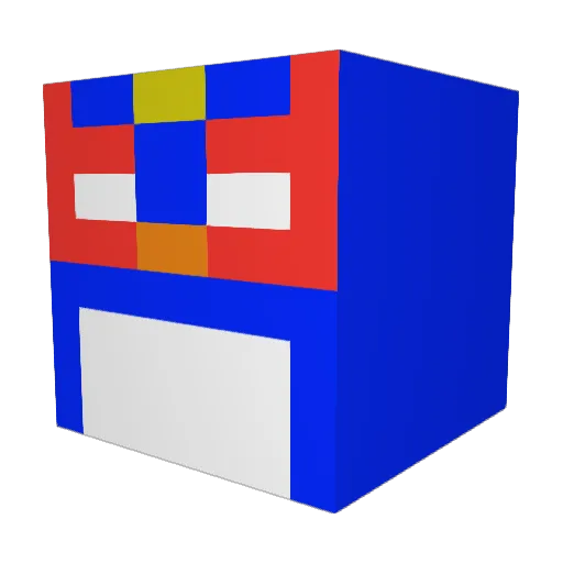 thesigmagod Minecraft avatar head, 3D render