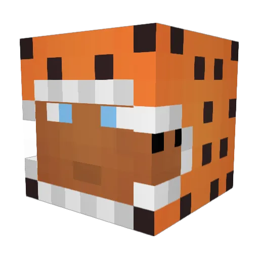 theskiger Minecraft avatar head, 3D render