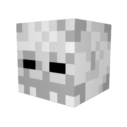theskull666 Minecraft avatar head, 3D render