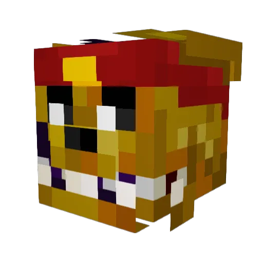 theskulll Minecraft avatar head, 3D render