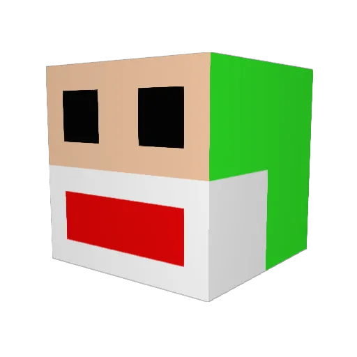 thesmoke123 Minecraft avatar head, 3D render