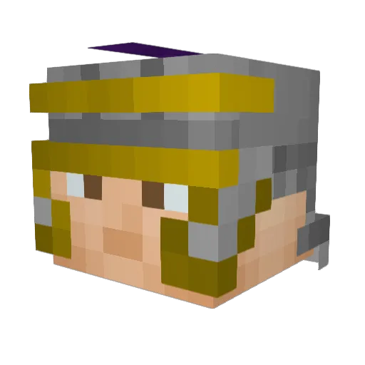 thesnt Minecraft avatar head, 3D render