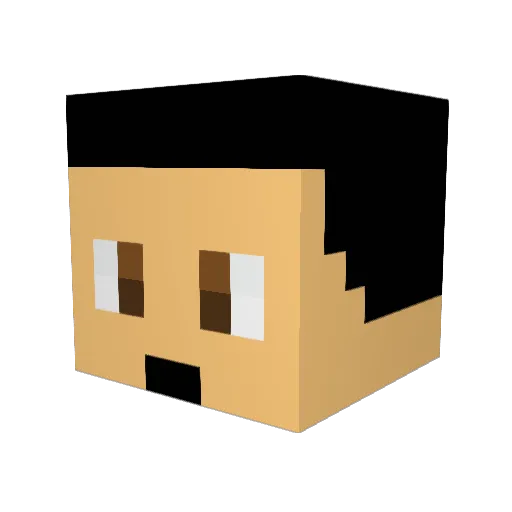 thesonon2004 Minecraft avatar head, 3D render