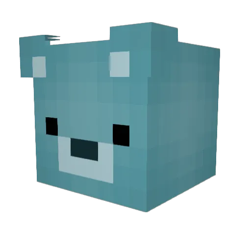 thesoq Minecraft avatar head, 3D render