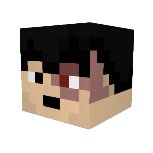 thesouz07 Minecraft avatar head, 3D render