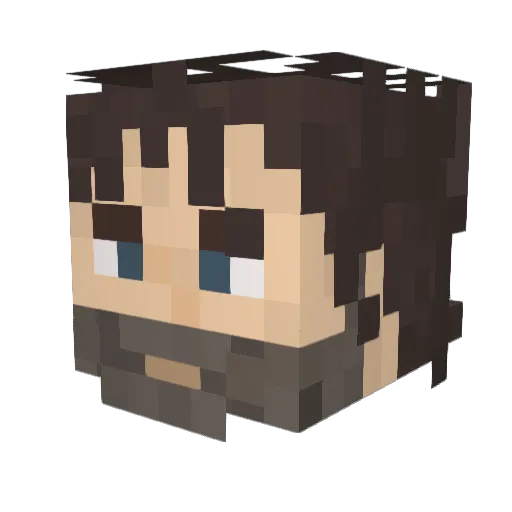 thespooks Minecraft avatar head, 3D render