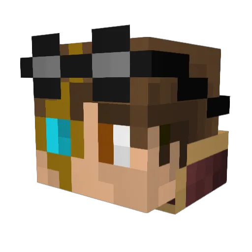 thespy001 Minecraft avatar head, 3D render