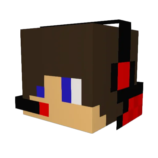 thestableone Minecraft avatar head, 3D render