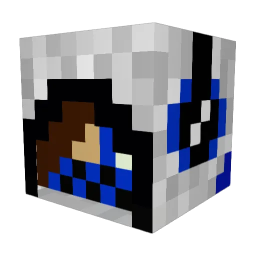 thestebs Minecraft avatar head, 3D render