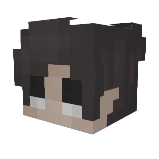 thestylist Minecraft avatar head, 3D render