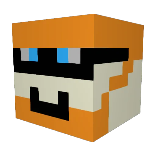theswan319 Minecraft avatar head, 3D render