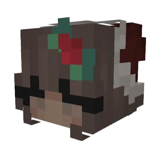 thesweetbee Minecraft avatar head, 3D render
