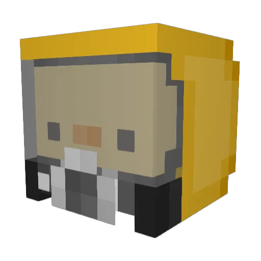 thethinxin Minecraft avatar head, 3D render