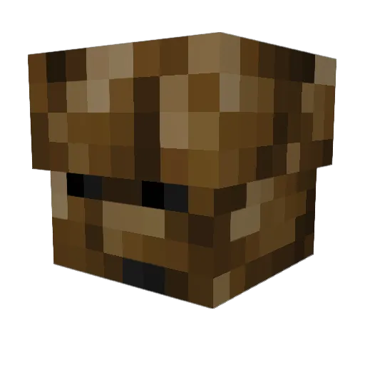 theticklemonster Minecraft avatar head, 3D render